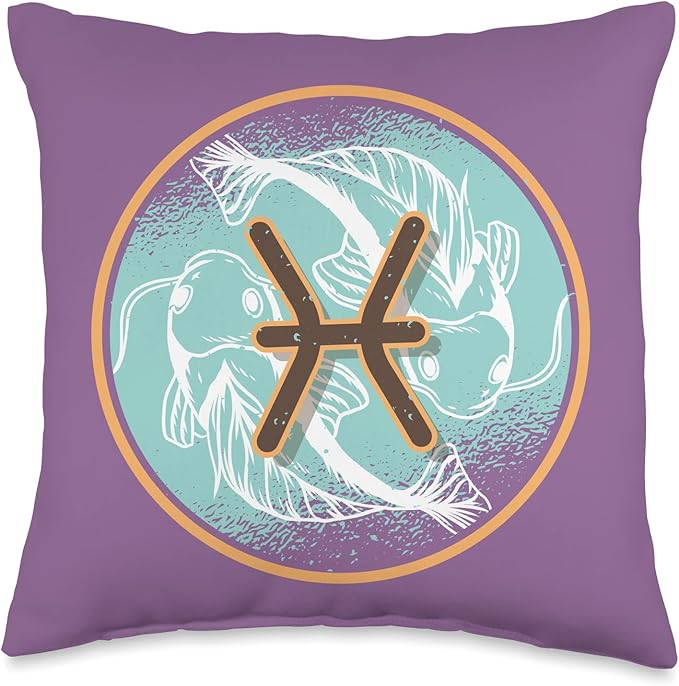 Pisces Astrology Pisces Queen Water Sign Pisces Zodiac Sign Throw Pillow - Pisces Pillow for men