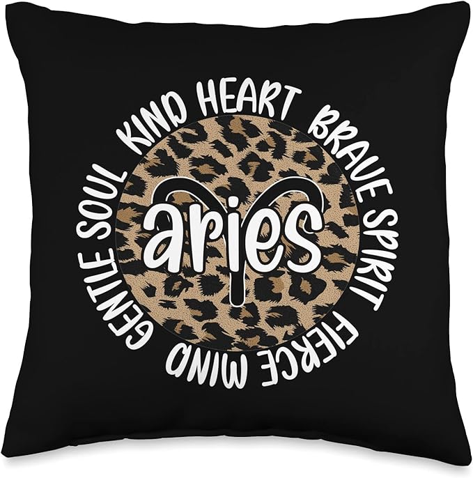 Aries Zodiac Sign Aries Horoscope Astrology Throw Pillow - Aries Pillow for men
