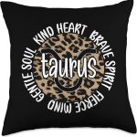 Taurus Zodiac Sign Taurus Horoscope Astrology Throw Pillow - Taurus Pillow for men