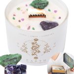 Taurus Virgo Capricorn Gifts for Women - 12oz Wood Wick Candles That Crackle with Crystals and Healing Stones. Healing Crystal Candles for Women Home Scented. Soy Wax, for Zodiac Birthdate - Taurus for men