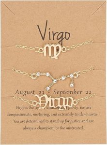 COLORFUL BLING - Virgo Necklace for men