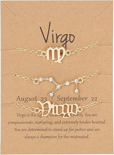 COLORFUL BLING - Virgo Necklace for men