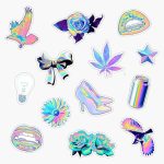 Holographic Assortment Sticker Bumper Sticker Vinyl Decal 5" - Scorpio Sticker for men