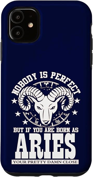 Funny Zodiac Sign Aries Astrology Horoscope Birthday Party Case for iPhone 11 - Aries Phone Case for men