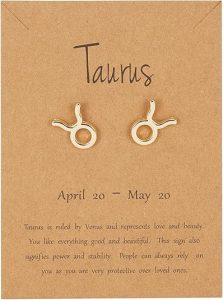 COLORFUL BLING - Taurus Earrings for men