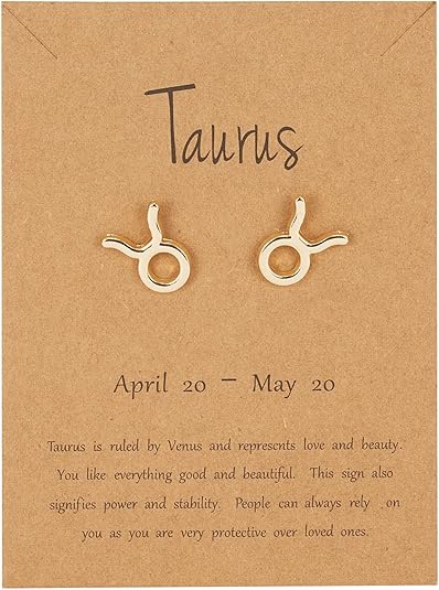 COLORFUL BLING - Taurus Earrings for men
