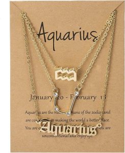 COLORFUL BLING - Aquarius Necklace for men