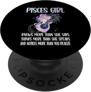 Pisces Zodiac Sign Girl Pisces Horoscope Astrology PopSockets Swappable PopGrip - Pisces for men