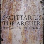 Sagittarius the archer Nov 22-Dec 21zodiac sign astrology Beige Wall Art Decor Funny Gift 12 x 18 Inch - Sagittarius Home Decor for men