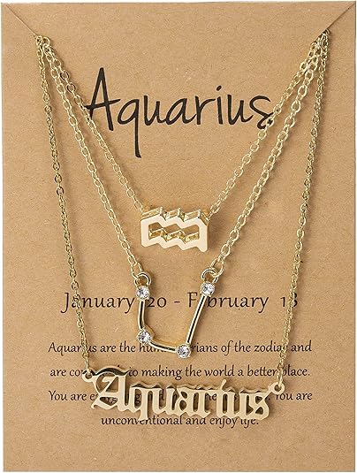 COLORFUL BLING - Aquarius Necklace for men