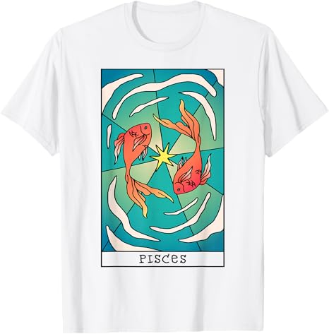 Aquarius Star Zodiac Gifts Women & Men by DAIMMER - Pisces T-Shirt for men