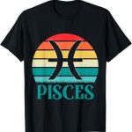 Pisces Star Zodiac Gifts Apparel Women Men DEILLUM - Pisces T-Shirt for men