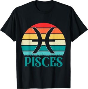 Pisces Star Zodiac Gifts Apparel Women Men DEILLUM - Pisces T-Shirt for men