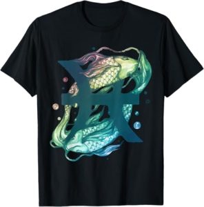 Pisces Star Zodiac Gifts Apparel Women Men DEILLUM - Pisces T-Shirt for men