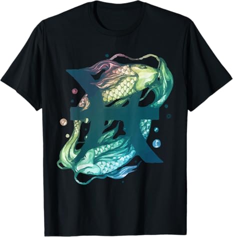 Pisces Star Zodiac Gifts Apparel Women Men DEILLUM - Pisces T-Shirt for men