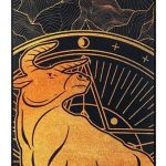 Livole Taurus Zodiac Sun and Moon Tapestry -Wall Hanging for Room (12.8 x 51.2 inches) - Taurus for men