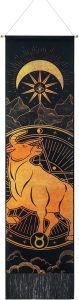 Livole Taurus Zodiac Sun and Moon Tapestry -Wall Hanging for Room (12.8 x 51.2 inches) - Taurus for men