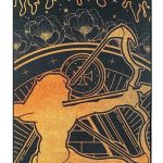 Livole Sagittarius Zodiac Tapestry - Sun Moon Constellation Wall Hanging, 12.8 x 51.2 inches - Sagittarius Home Decor for men