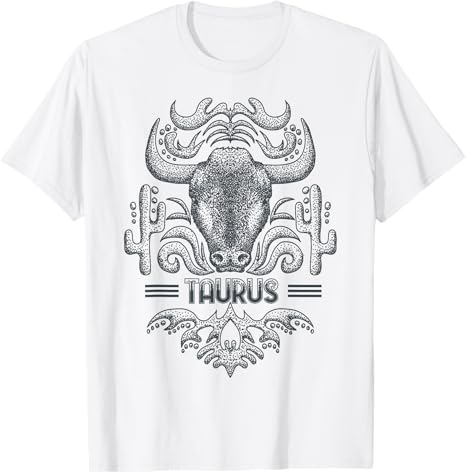 Taurus Taurus Vintage Retro Zodiac Sign T-Shirt - Taurus Products for men
