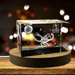 Scorpio Zodiac Sign 3D Engraved Crystal Keepsake Gift (X-Large) - Scorpio Products for men