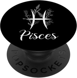Cottagecore Aesthetic Pisces Zodiac Sign Horoscope PopSockets Standard PopGrip - Pisces for men