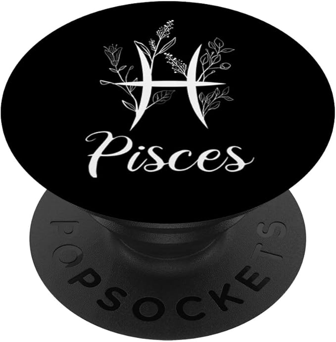 Cottagecore Aesthetic Pisces Zodiac Sign Horoscope PopSockets Standard PopGrip - Pisces for men