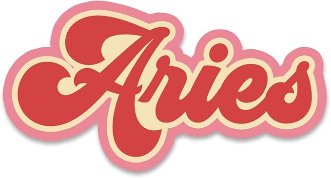 Aries Retro Vinyl Sticker Auto Car Truck Wall Laptop | Sticker | 5.5" Wide - Aries Sticker for men