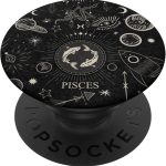 Galaxy Zodiac Sign Astrological Celestial Aesthetic Pisces PopSockets Adhesive PopGrip - Pisces for men