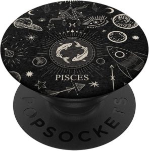 Galaxy Zodiac Sign Astrological Celestial Aesthetic Pisces PopSockets Adhesive PopGrip - Pisces for men
