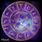 BELECO 6x6ft Fabric Pisces Horoscope Photography Backdrop Zodiac Party Background Wallpaper Astrology 12 Constellations Signs Zodiac Tarot Birthday Party Banner Home Decor Adults Teens Photo Props - Pisces Home Decor for men