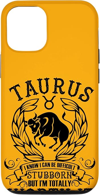 iPhone 12/12 Pro Taurus Zodiac Sign Horoscope Astrology Birthday Party Case - Taurus Phone Case for men