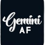 CafePress Gemini AF Sherpa Fleece Throw Blanket 60" L x 50" W - Gemini Blanket for men