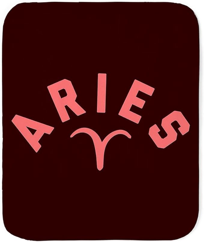 CafePress Aries Sherpa Fleece Throw Blanket 60" L x 50" W - Aries Blanket for men