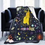 Anime Virgo Throw Blanket Constellation Blankets Soft Horoscope Astrology Flannel Throw Blankets Zodiac Sign 60"X50" - Virgo Blanket for men