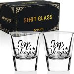 Onebttl Zodiac Sign Shot Glass Set of 2, Unique Birthday Gifts for Women, Men, Friend, Coworker, Wife, Husband- (1.5oz/45ml)- Scorpio - Scorpio Products for men