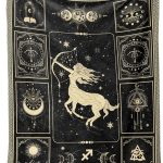 Sagittarius Constellation Blanket Astrology Sign Throw Blanket, Lightweight Microfiber Blanket Birthday Graduation to Mom Gifts for Women Men 40"X50" - Sagittarius Home Decor for men