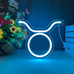 The Zodiac Horoscope Neon Sign, Taurus LED Neon Signs for Wall Decor, Astrology Zodiac Horoscope Neon Lights Beautiful Spiritual, Birthday Party, Home Kids Room Decor Taurus - Taurus Products for men