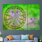 Gemini Sign Canvas Print, Zodiac Wall Art, Astrology Wall Art, Gemini Gift, Zodiac Wall Decor, Zodiac Canvas Art - Gemini Canvas for men