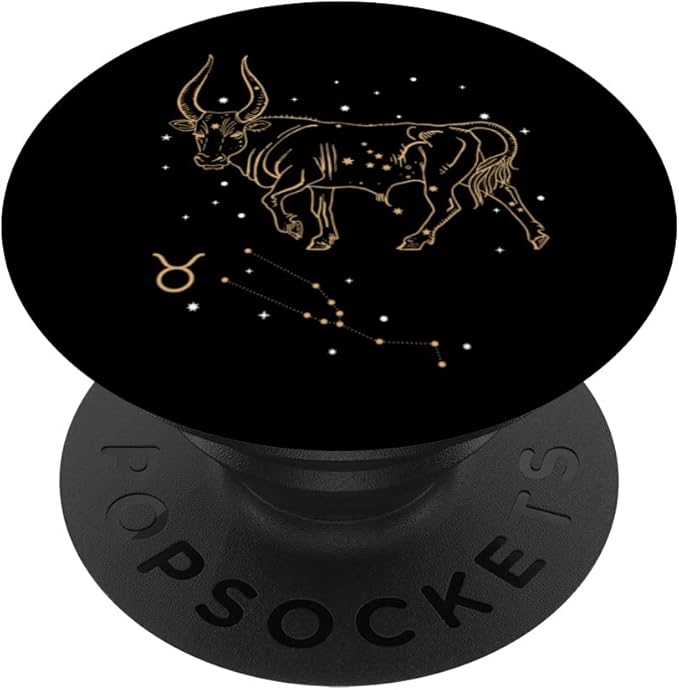 Taurus Zodiac Sign Birthday March to April, Astrology Taurus PopSockets Swappable PopGrip - Taurus for men