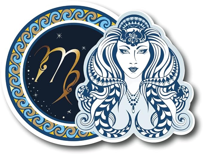 Virgo | Zodiak Sign |Great Gift Idea|Decal Sticker|2 Pack|5 Inch Stickers|S10584 - Scorpio Sticker for men