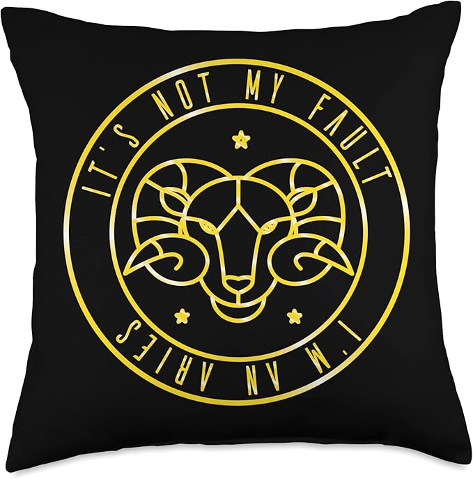 Aries Pajamas Gifts Fan Clothing April Zodiac Sign Outfits Throw Pillow - Aries Pillow for men