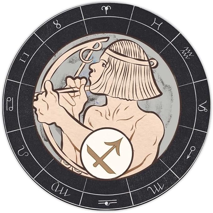 Sagittarius Vintage Wall Decor Metal Sign Zodiac Constellations Aluminum Metal Signs Wall Art Astrology Sagittarius Zodiac Men Cave Bar Decor Metal Tin Sign for Pub Restaurants Cafe Club - Sagittarius Home Decor for men