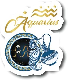 Aquarius | Zodiak Sign |Great Gift Idea|Decal Sticker|2 Pack|5 Inch Stickers|ST10595 - Scorpio Sticker for men