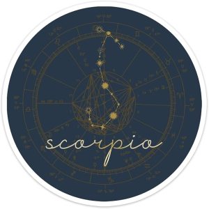 Scorpio Constellation Vinyl Sticker Auto Car Truck Wall Laptop | Sticker | 4" Wide - Scorpio Sticker for men
