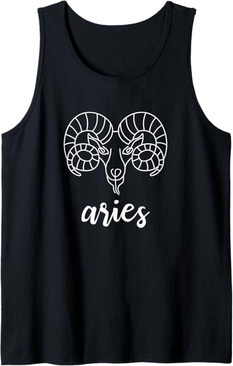 Aries The Ram Zodiac Sign Horoscope Birthday Idea Tank Top - Aries T-Shirt for men