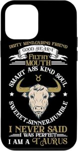 iPhone 12 mini Taurus Merchandise Season Zodiac Sign Astrographic Birthday Case - Taurus Phone Case for men