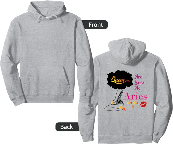 Aries Zodiac Sign Astrology Aries Girl Pullover Hoodie - Aries Hoodie for men