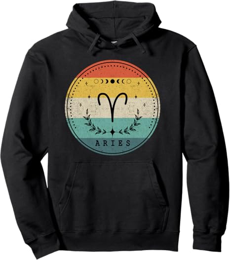 Aries Zodiac Sign Horoscope Aries Birthday Present Aries Pullover Hoodie - Aries Hoodie for men
