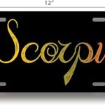 Scorpio | Zodiak Sign | Made in The USA | Car Auto | 6 x 12 Universal Vanity License Plate | Great Gift Idea | FBMLIC0021 - Scorpio Sticker for men