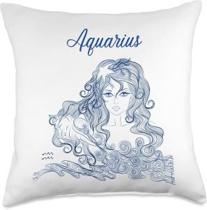 Aquarius Throw Pillow - Aquarius Pillow for men